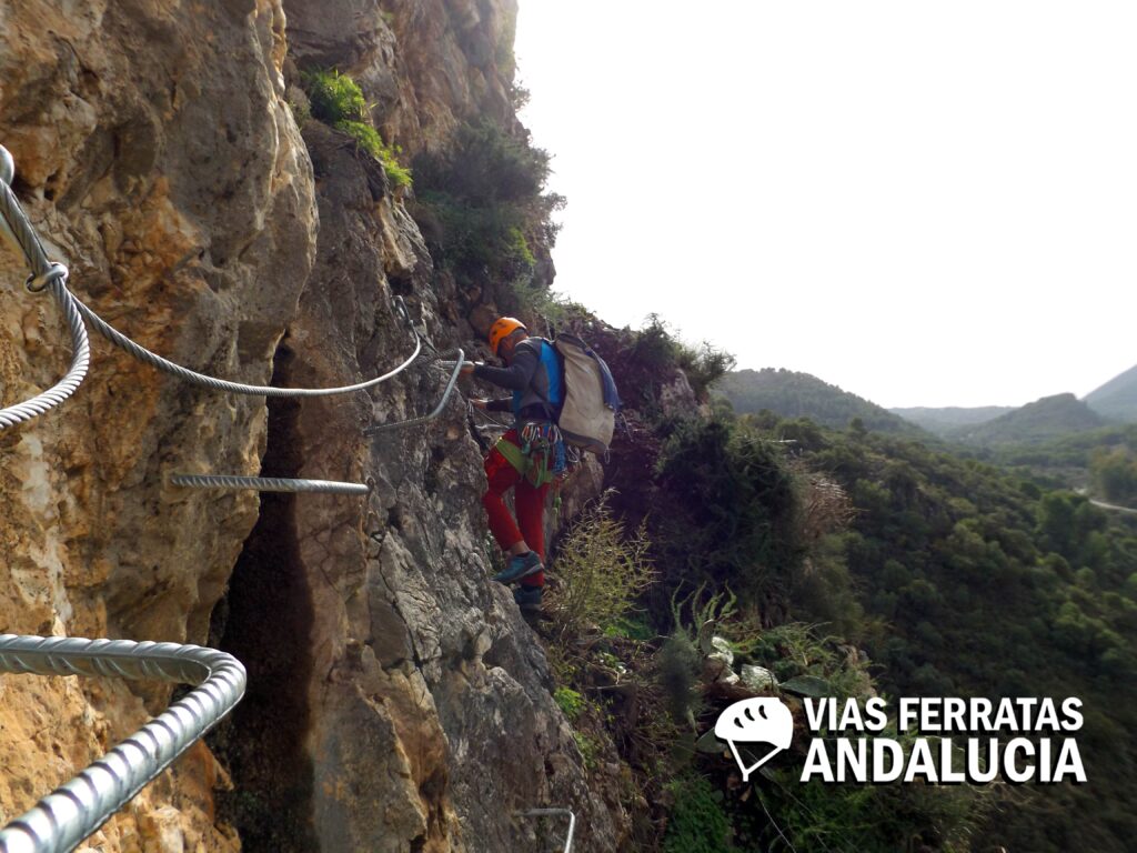 Terminando la vía ferrata tajo moreno